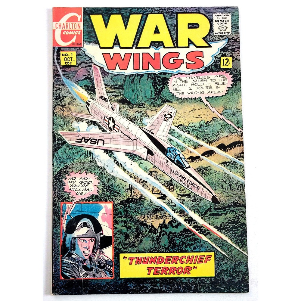 WAR WINGS # 1 - CHARLTON COMICS‎ - THUNDERCHIEF TERROR